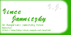 vince jamnitzky business card